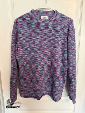 Vintage Urban Outfitters Sweater — Teal, Purple & Pink